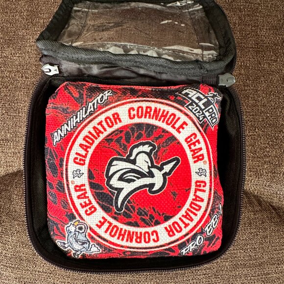 Gladiator Cornhole Gear 2024 Annihilator Pro Bags (4) & Sidekick carrying case - Picture 3 of 4